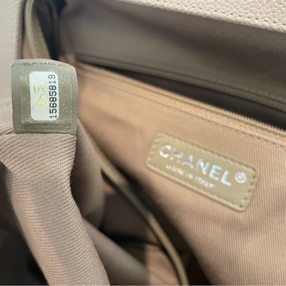 Chanel quilted stitch design shoulder bag - beige color - Picture 9 of 9